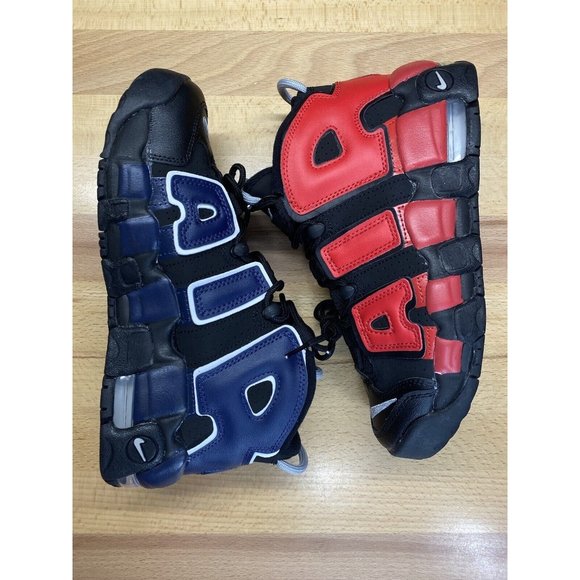 Nike Air More Uptempo '96 GS Retro Shoes Black Red Youth Size 5Y / Women’s 6.5 - Picture 10 of 12